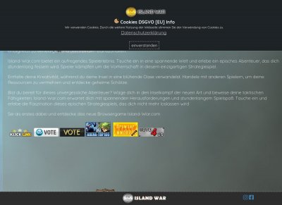 Browsergame Island-War